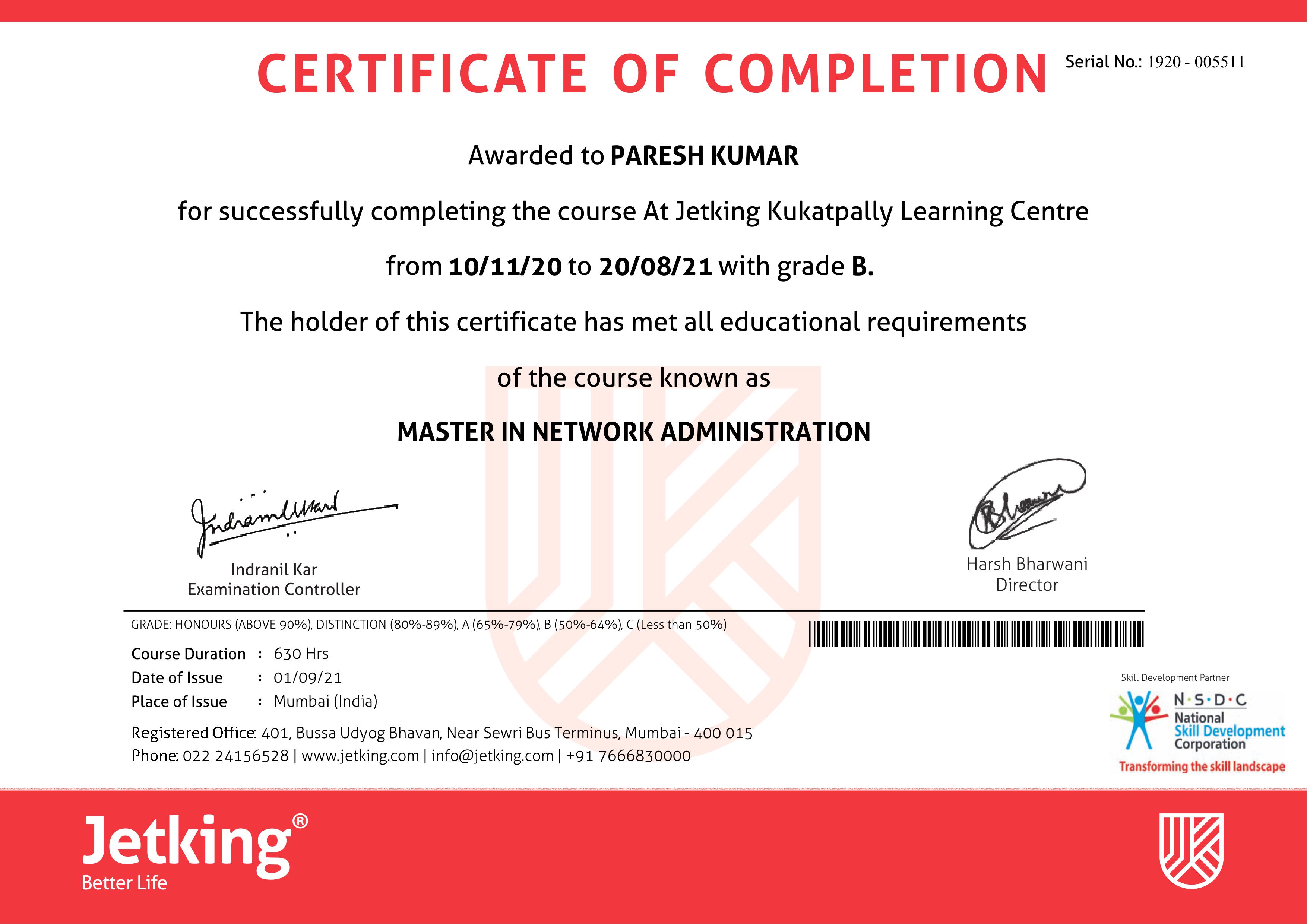 Your second certification